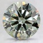 2.56 Ct. Fancy Intense Green Round Lab Created Diamond