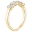18K Yellow Gold Oval Five Stone Diamond Ring (1 ct. tw.), smallside view