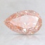 1.16 Ct. Fancy Intense Orangy Pink Pear Lab Created Diamond