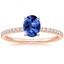 14KR Sapphire Ballad Diamond Ring (1/8 ct. tw.), smalltop view
