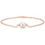 14K Rose Gold Premium Akoya Cultured Pearl Bracelet (7mm), smalladditional view 1