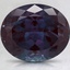 12x10mm Color Change Oval Lab Grown Alexandrite