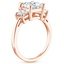 14KR Moissanite Embrace Diamond Ring, smalltop view