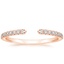 14K Rose Gold Sia Diamond Open Ring (1/8 ct. tw.), smalltop view