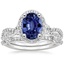 18KW Sapphire Luxe Willow Halo Diamond Bridal Set (5/8 ct. tw.), smalltop view