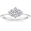 Platinum Tallula Three Stone Diamond Ring, smalltop view