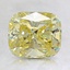 2.09 Ct. Fancy Intense Yellow Cushion Lab Created Diamond