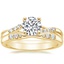 18K Yellow Gold Chamise Diamond Ring (1/15 ct. tw.) with Lark Diamond Ring