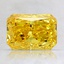 1.43 Ct. Fancy Vivid Yellow Radiant Lab Created Diamond