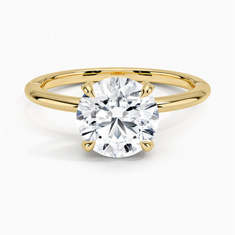 18K Yellow Gold Petite Heritage Diamond Ring