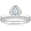 Platinum Cielo Ring with Petite Shared Prong Diamond Ring (1/4 ct. tw.)