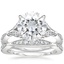 18KW Moissanite Zinnia Diamond Bridal Set (1/2 ct. tw.), smalltop view