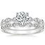 18K White Gold Tiara Diamond Bridal Set (1/5 ct. tw.)