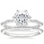 18KW Moissanite Alena Diamond Bridal Set, smalltop view