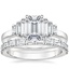 18K White Gold Faye Baguette Diamond Ring (1/2 ct. tw.) with Gemma Diamond Ring (1/2 ct. tw.)
