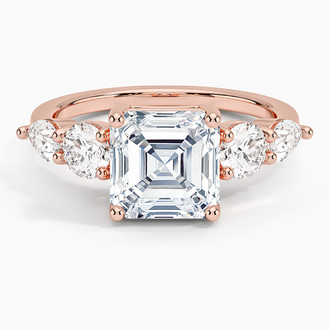 14K Rose Gold Corinne Five Stone Diamond Ring