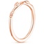 14K Rose Gold Winding Willow Ring, smallside view