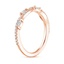 14K Rose Gold Luxe Winding Willow Diamond Ring (1/4 ct. tw.), smallside view