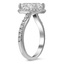 Shared-Prong Cushion Halo Diamond Ring, smallview