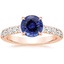 14KR Sapphire Anthology Diamond Ring (1/2 ct. tw.), smalltop view