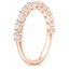 14K Rose Gold Jade Trau Cella Diamond Ring, smallside view