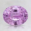 8.2x6.6mm Unheated Pink Oval Sapphire