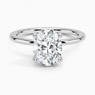 18K White Gold Perfect Fit Solitaire Ring
