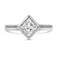Custom Compass Point Bezel Diamond Ring