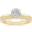 18K Yellow Gold Aveline Ring with Luxe Ballad Diamond Ring (1/4 ct. tw.)
