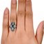 The Adiva Ring, smallzoomed in top view on a hand