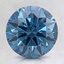 2.05 Ct. Fancy Dark Greenish Blue Round Lab Created Diamond