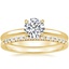 18K Yellow Gold Elodie Ring with Sonora Diamond Ring (1/8 ct. tw.)