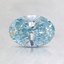 0.73 Ct. Fancy Greenish Blue Oval Lab Created Diamond