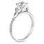 18K White Gold Luxe Celtic Love Knot Diamond Ring, smallside view
