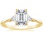 18K Yellow Gold Esprit Diamond Ring, smalltop view