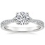 Platinum Serenity Diamond Ring, smalltop view