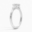 18KW Moissanite Petite Opera Diamond Ring (1/4 ct. tw.), smalltop view