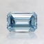 1.02 Ct. Fancy Intense Blue Emerald Lab Created Diamond