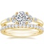 18K Yellow Gold Verbena Diamond Ring with Luxe Amelie Diamond Ring (1/2 ct. tw.)