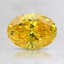 1.1 Ct. Fancy Vivid Yellow Oval Lab Created Diamond