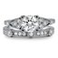 Hand Engraved Bezel-set Diamond Wedding Ring, smallview