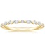 Yellow Gold Delicate Versailles Diamond Ring (1/4 ct. tw.)