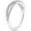 18K White Gold Entwined Diamond Ring (1/4 ct. tw.), smallside view
