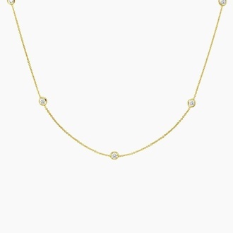 Bezel Strand Diamond Necklace (2/3 ct. tw)