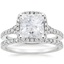 PT Moissanite Joy Diamond Ring (1/3 ct. tw.) with Bliss Diamond Ring (1/5 ct. tw.), smalltop view