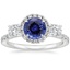 18KW Sapphire Waverly Three Stone Diamond Ring (3/4 ct. tw.), smalltop view
