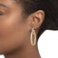 14K Yellow Gold Simone I. Smith Crossover Hoop Earrings, smallside view