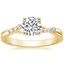 18K Yellow Gold Chamise Diamond Ring (1/15 ct. tw.), smalltop view