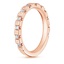 14K Rose Gold Satin Eva Diamond Ring, smallside view