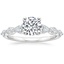 18K White Gold Seine Graduated Pear Diamond Ring, smalltop view